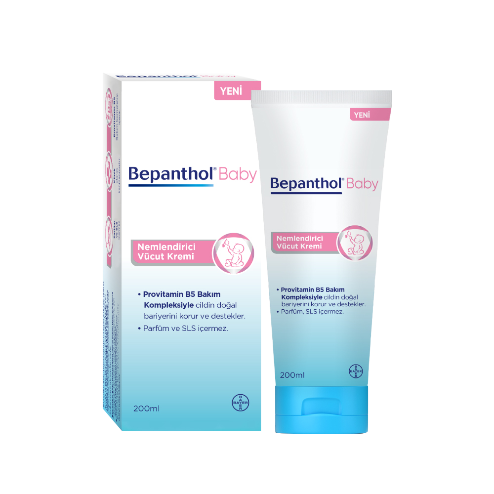 Bepanthol® Baby Nemlendirici Vücut Kremi 200 ml yeni